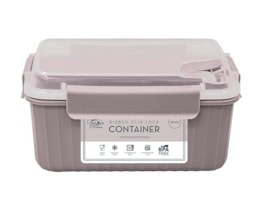 Wholesale Natural Ribbed Clip Lock Container 960ml Wholesale Natural Ribbed Clip Lock Container 960ml