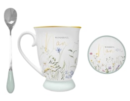 Wholesale Wonderful Nan Mug, Spoon & Coaster Set Wholesale Wonderful Nan Mug, Spoon & Coaster Set