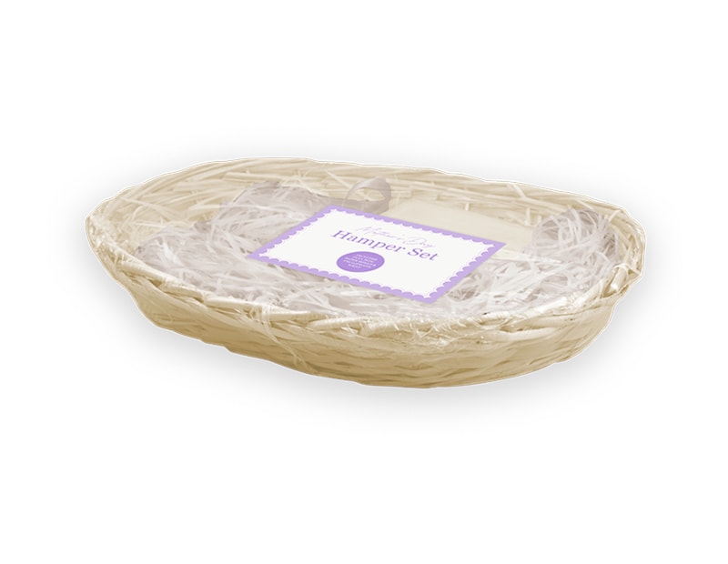 Wholesale Mother's Day Oval Hamper Basket Set Wholesale Mother's Day Oval Hamper Basket Set