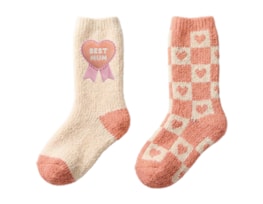 Wholesale Mothers Day Cosy Socks 2PK Bulk Buy Mothers Day Cosy Socks 2PK