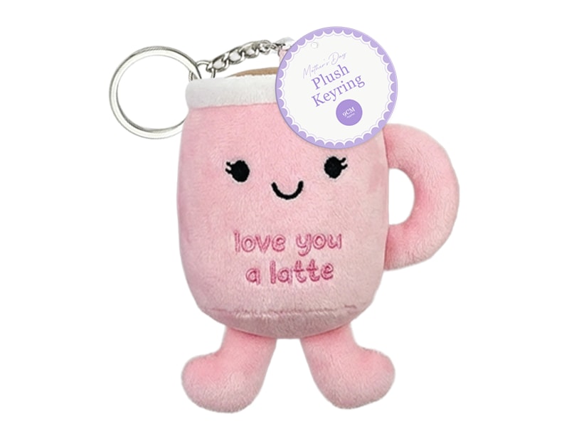 Wholesale Mothers Day Plush Keyring 9cm CDU Wholesale Mothers Day Plush Keyring 9cm CDU