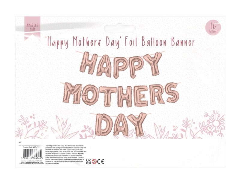 Wholesale Happy Mother's Day foil Balloon Banner Wholesale Happy Mother's Day foil Balloon Banner