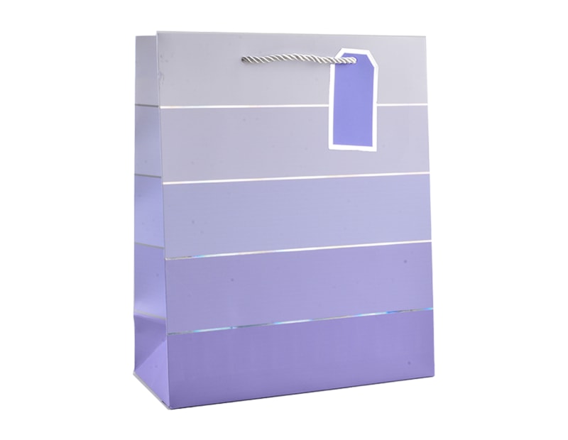 Wholesale Unisex Foiled Stripe Medium Gift Bag 26x32x12cm Wholesale Unisex Foiled Stripe Medium Gift Bag 26x32x12cm