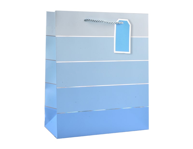 Wholesale Unisex Foiled Stripe Large Gift Bag 30x42x12cm Wholesale Unisex Foiled Stripe Large Gift Bag 30x42x12cm