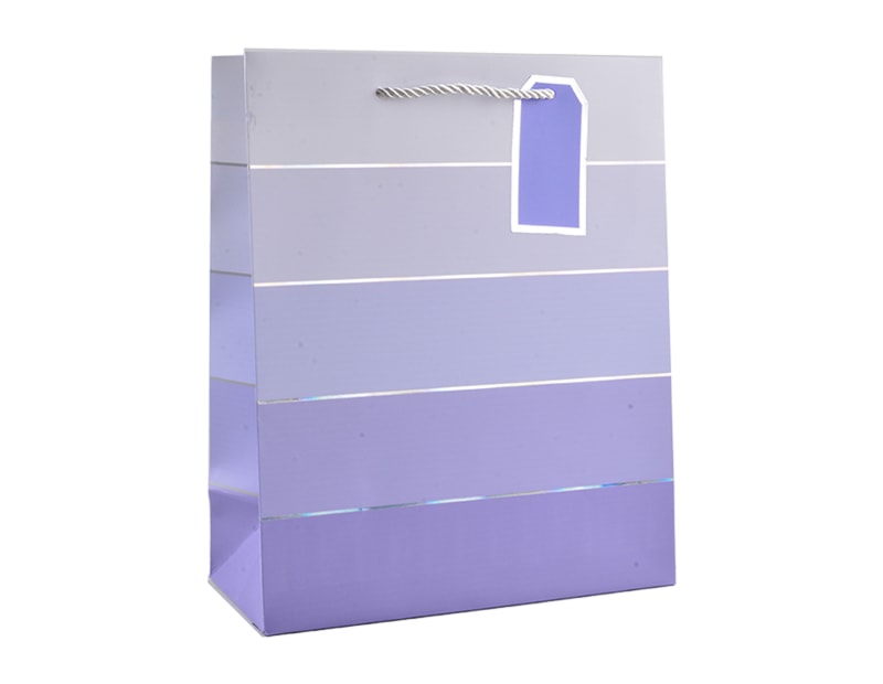 Wholesale Unisex Foiled Stripe Large Gift Bag 30x42x12cm Wholesale Unisex Foiled Stripe Large Gift Bag 30x42x12cm