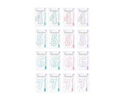 Wholesale Pastel Musical Birthday Candle Set Wholesale Pastel Musical Birthday Candle Set