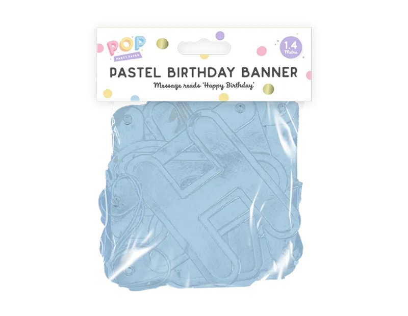 Wholesale Pastel Happy Birthday Banner 1.4M