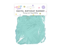 Wholesale Pastel Happy Birthday Banner 1.4M Wholesale Pastel Happy Birthday Banner 1.4M