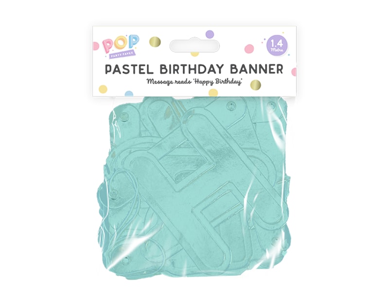 Wholesale Pastel Happy Birthday Banner 1.4M Wholesale Pastel Happy Birthday Banner 1.4M