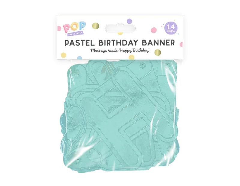 Wholesale Pastel Happy Birthday Banner 1.4M