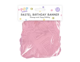 Wholesale Pastel Happy Birthday Banner 1.4M Wholesale Pastel Happy Birthday Banner 1.4M