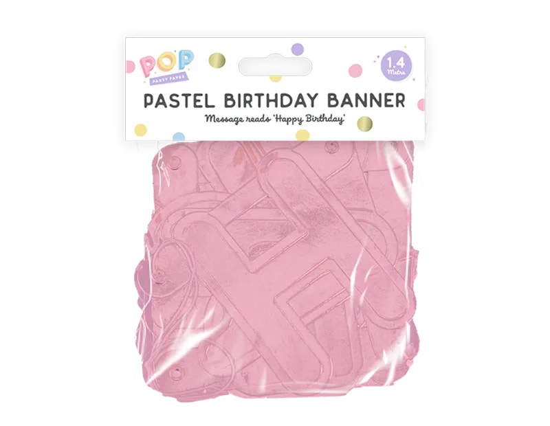 Wholesale Pastel Happy Birthday Banner 1.4M Wholesale Pastel Happy Birthday Banner 1.4M