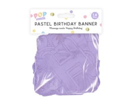 Wholesale Pastel Happy Birthday Banner 1.4M Wholesale Pastel Happy Birthday Banner 1.4M