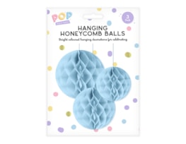 Wholesale Pastel Honeycomb Hanging Decoration 3pk Wholesale Pastel Honeycomb Hanging Decoration 3pk