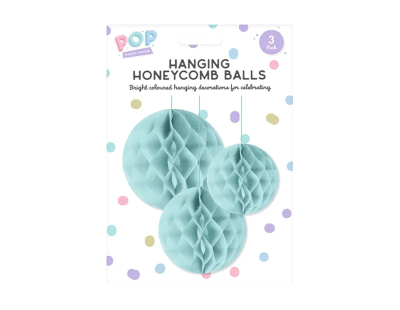 Wholesale Pastel Honeycomb Hanging Decoration 3pk Wholesale Pastel Honeycomb Hanging Decoration 3pk