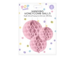 Wholesale Pastel Honeycomb Hanging Decoration 3pk Wholesale Pastel Honeycomb Hanging Decoration 3pk