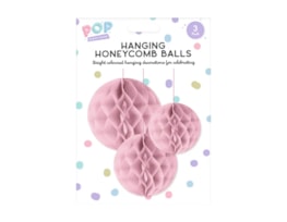 Wholesale Pastel Honeycomb Hanging Decoration 3pk Wholesale Pastel Honeycomb Hanging Decoration 3pk