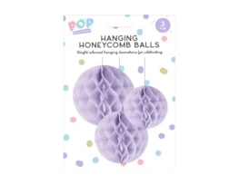 Wholesale Pastel Honeycomb Hanging Decoration 3pk Wholesale Pastel Honeycomb Hanging Decoration 3pk