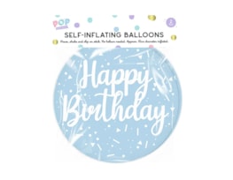 Wholesale Pastel Self Inflating Balloon 2pk