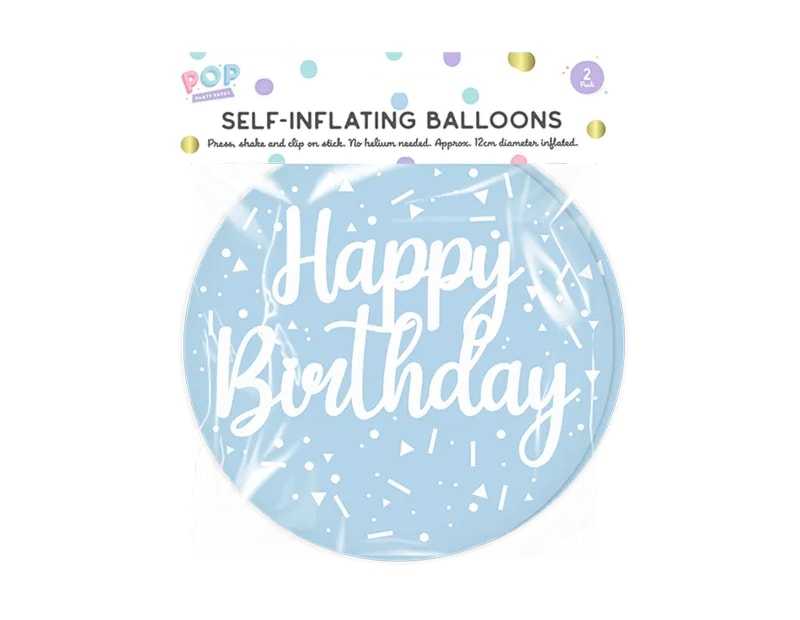 Wholesale Pastel Self Inflating Balloon 2pk Wholesale Pastel Self Inflating Balloon 2pk