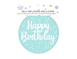 Wholesale Pastel Self Inflating Balloon 2pk Wholesale Pastel Self Inflating Balloon 2pk