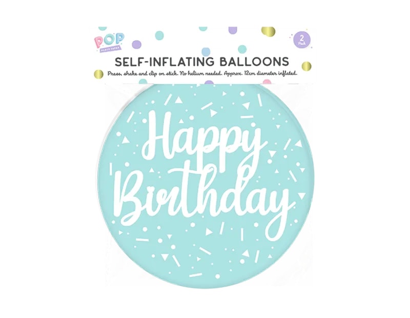 Wholesale Pastel Self Inflating Balloon 2pk Wholesale Pastel Self Inflating Balloon 2pk