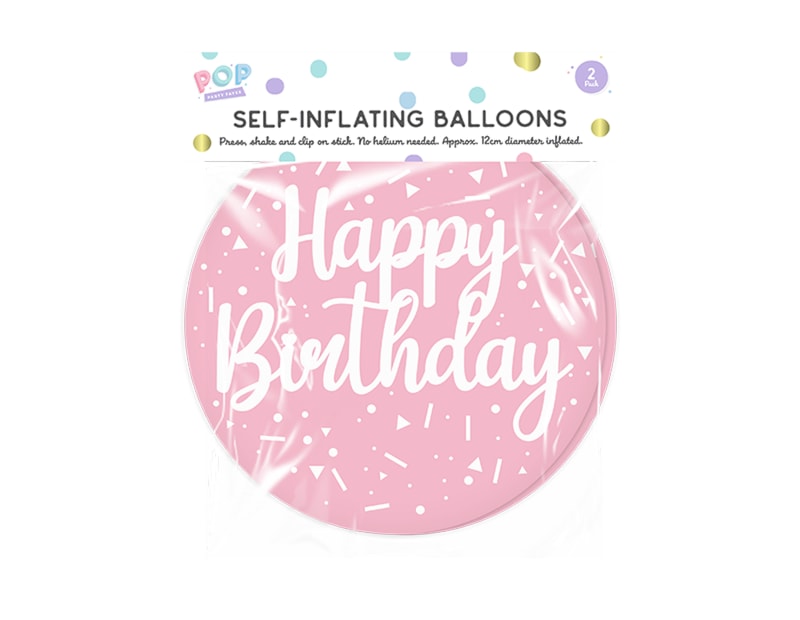 Wholesale Pastel Self Inflating Balloon 2pk Wholesale Pastel Self Inflating Balloon 2pk
