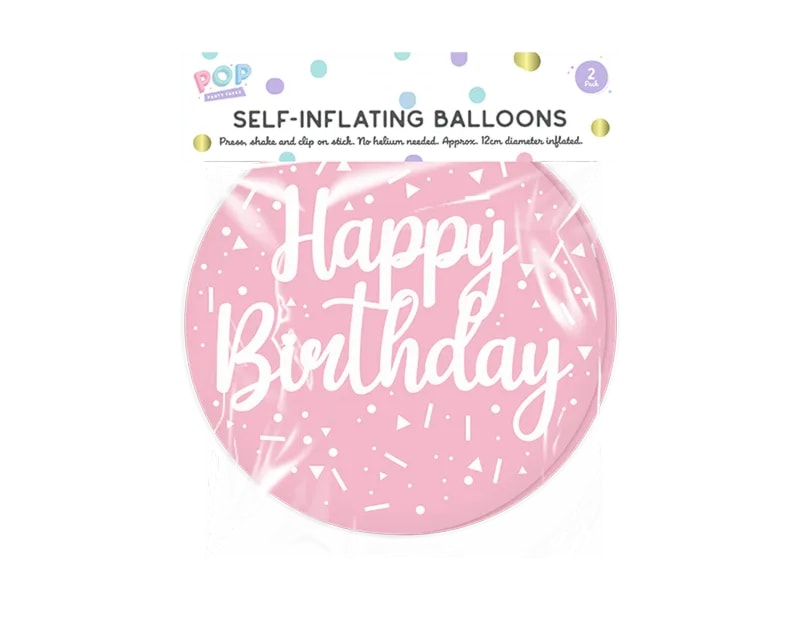 Wholesale Pastel Self Inflating Balloon 2pk Wholesale Pastel Self Inflating Balloon 2pk