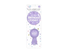 Wholesale Pastel Birthday Party Badge Set 2pcs
