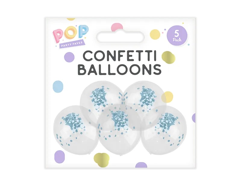 Wholesale Pastel Confetti Balloons 5pk | Gem Imports