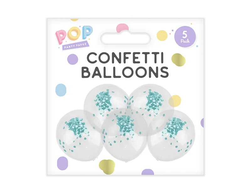 Wholesale Pastel Confetti Balloons 5pk | Gem Imports