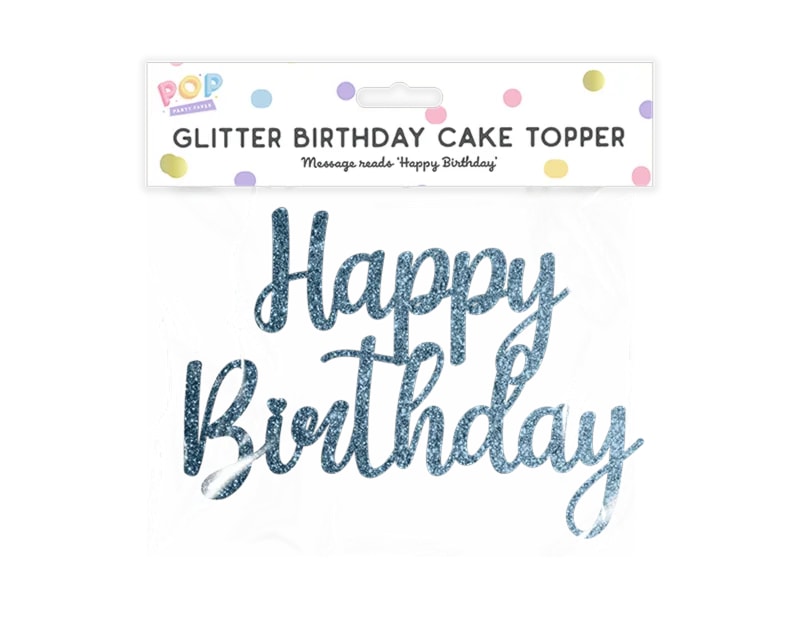 Wholesale Pastel Glitter Happy Birthday Cake Topper Wholesale Pastel Glitter Happy Birthday Cake Topper