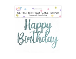 Wholesale Pastel Glitter Happy Birthday Cake Topper Wholesale Pastel Glitter Happy Birthday Cake Topper