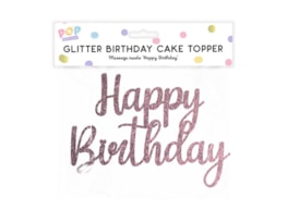 Wholesale Pastel Glitter Happy Birthday Cake Topper Wholesale Pastel Glitter Happy Birthday Cake Topper