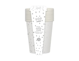 Wholesale Metallic Foil Print Paper Cups 10pk Wholesale Metallic Foil Print Paper Cups 10pk
