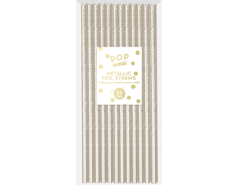 Wholesale Metallic Foil Straws 25pk CDU Wholesale Metallic Foil Straws 25pk CDU