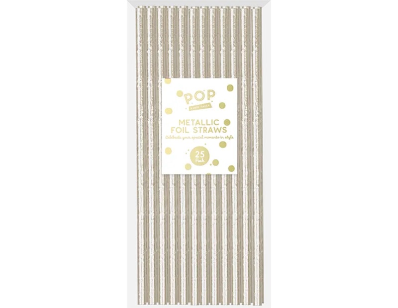 Wholesale Metallic Foil Straws 25pk CDU Wholesale Metallic Foil Straws 25pk CDU
