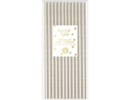 Wholesale Metallic Foil Straws 25pk CDU