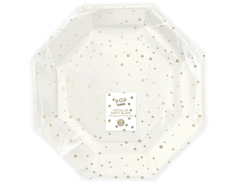 Wholesale Metallic Foil Paper Plates 15pk CDU Wholesale Metallic Foil Paper Plates 15pk CDU