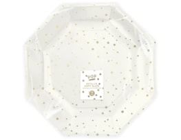 Wholesale Metallic Foil Paper Plates 15pk CDU