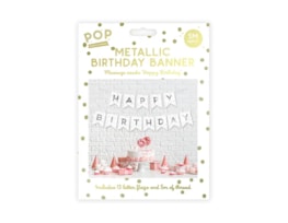 Wholesale Metallic Foiled Card Happy Birthday Banner 5M Wholesale Metallic Foiled Card Happy Birthday Banner 5M