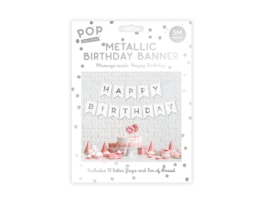 Wholesale Metallic Foiled Card Happy Birthday Banner 5M Wholesale Metallic Foiled Card Happy Birthday Banner 5M