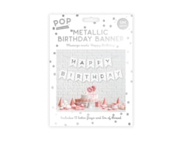 Wholesale Metallic Foiled Card Happy Birthday Banner 5M