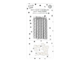 Wholesale Metallic Candles Set 12pk Wholesale Metallic Candles Set 12pk