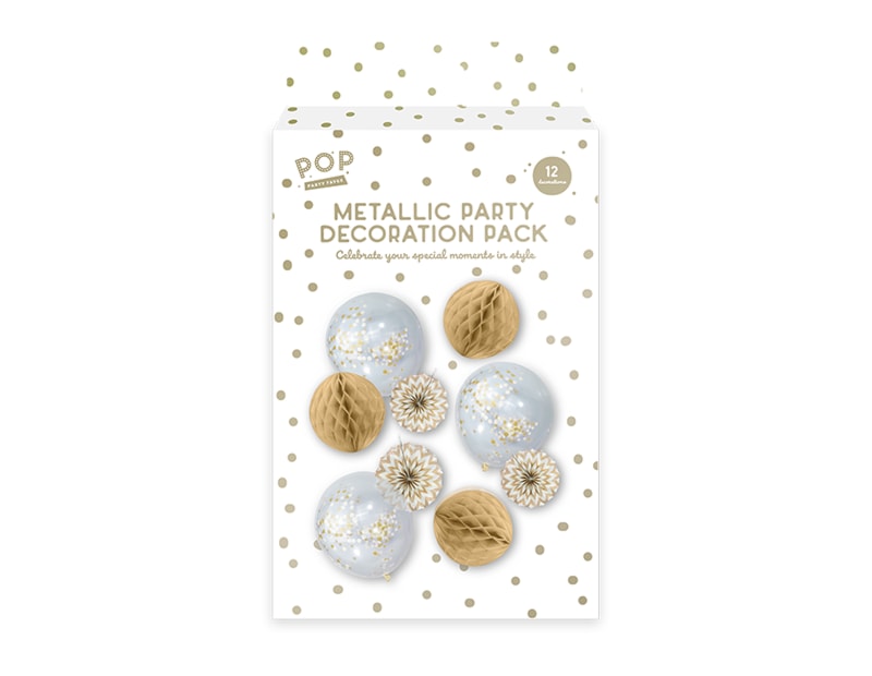 Wholesale Metallic Party Decoration Pack CDU