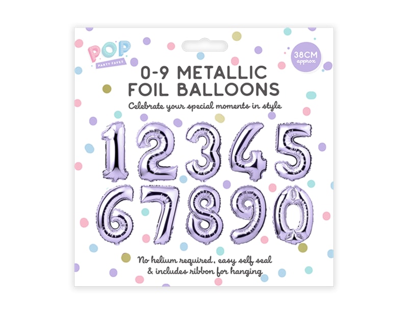 Wholesale 0-9 Pastel Foil Balloons Wholesale 0-9 Pastel Foil Balloons