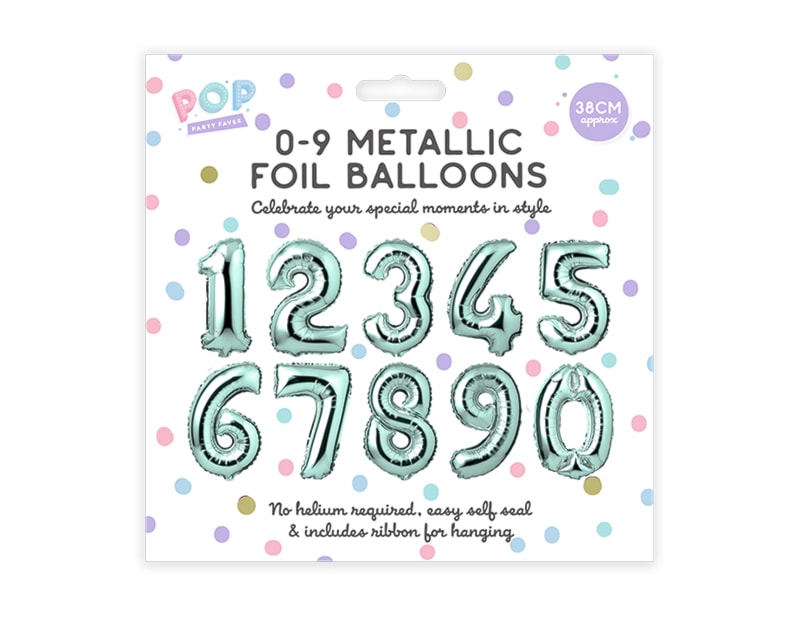 Wholesale 0-9 Pastel Foil Balloons Wholesale 0-9 Pastel Foil Balloons