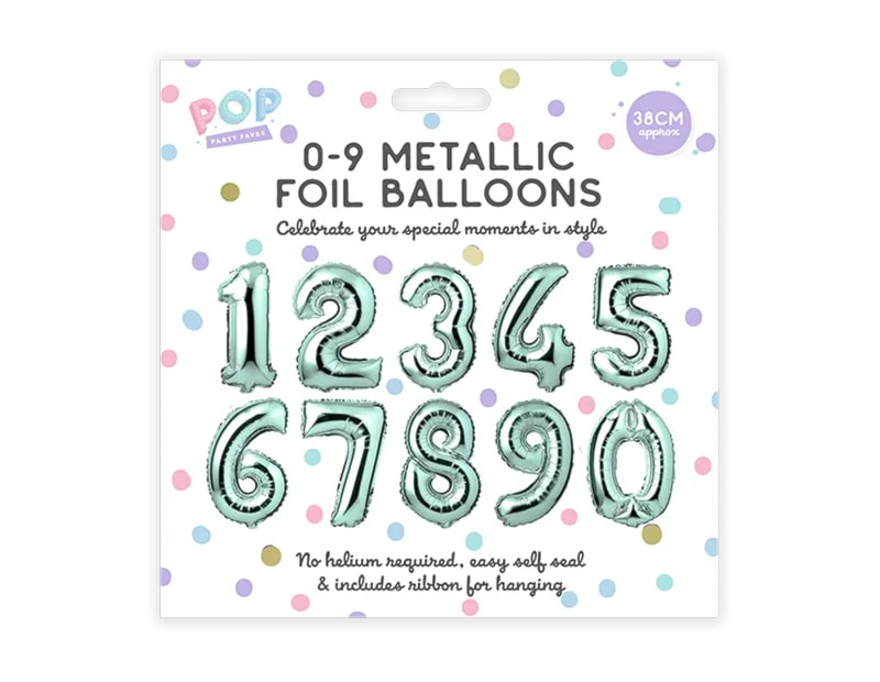 Wholesale 0-9 Pastel Foil Balloons Wholesale 0-9 Pastel Foil Balloons