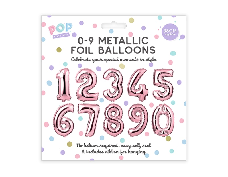 Wholesale 0-9 Pastel Foil Balloons Wholesale 0-9 Pastel Foil Balloons