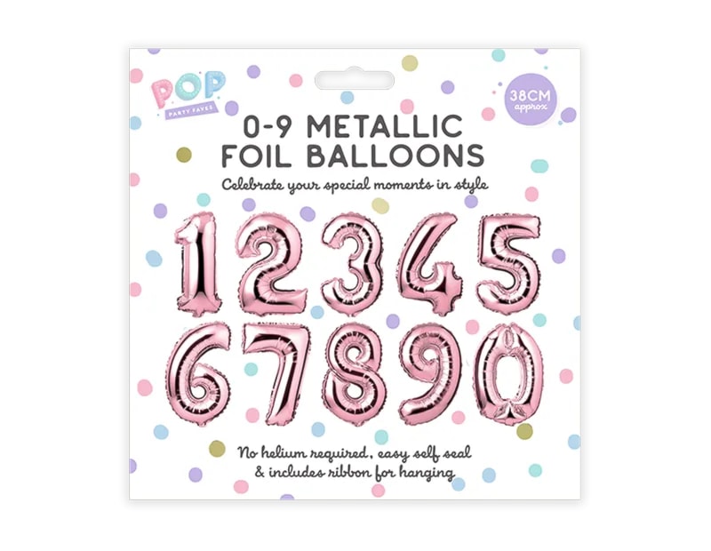 Wholesale 0-9 Pastel Foil Balloons